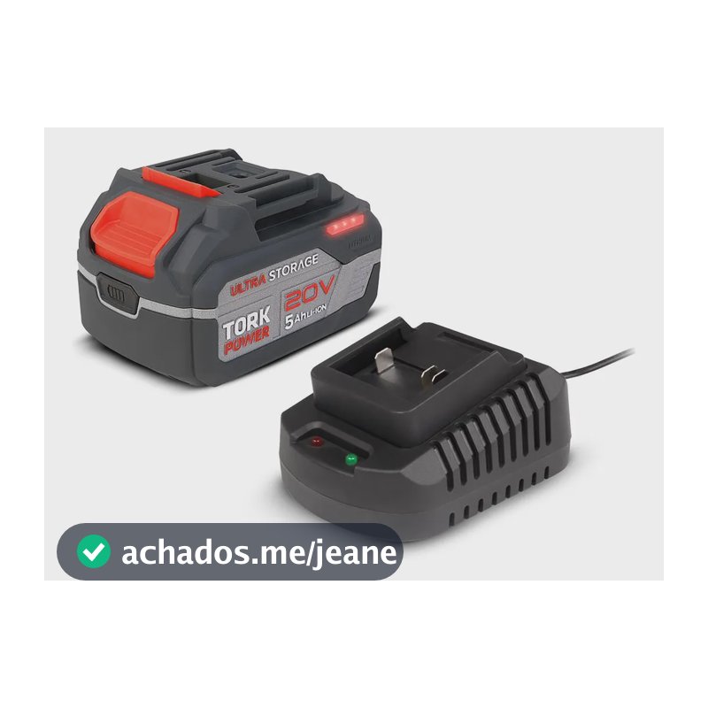 Kit Bateria E Carregador Tork Ferramentas 20v 5ah