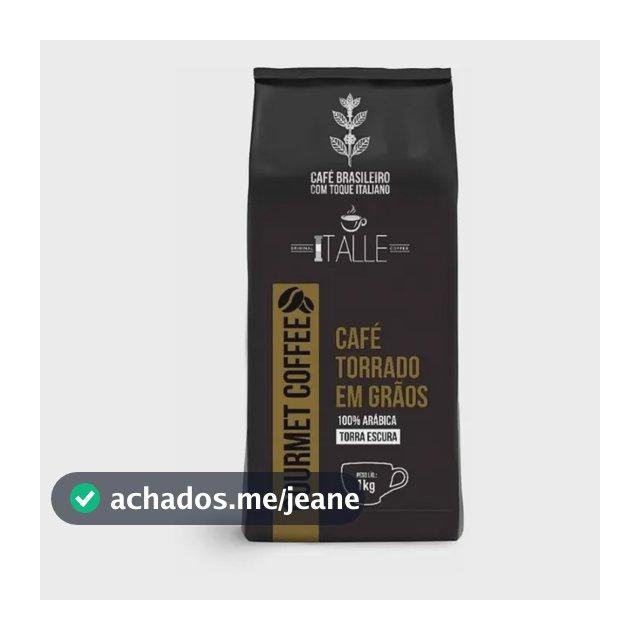 Café em Grao Torrado Expresso Arábica Torra Escura Grãos 1kg Gourmet Cafe Italle