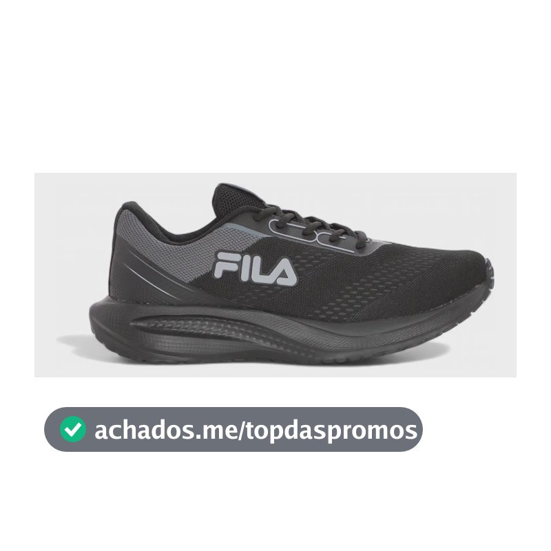 Tênis Fila Rise Up Responsivo Respirável Estável Caminhada Preto 41 Br