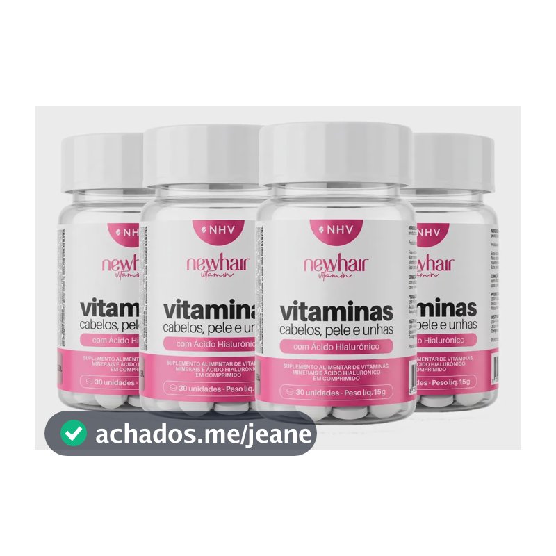 Vitamina Capilar New Hair Kit 4x Ácido Hialurônico