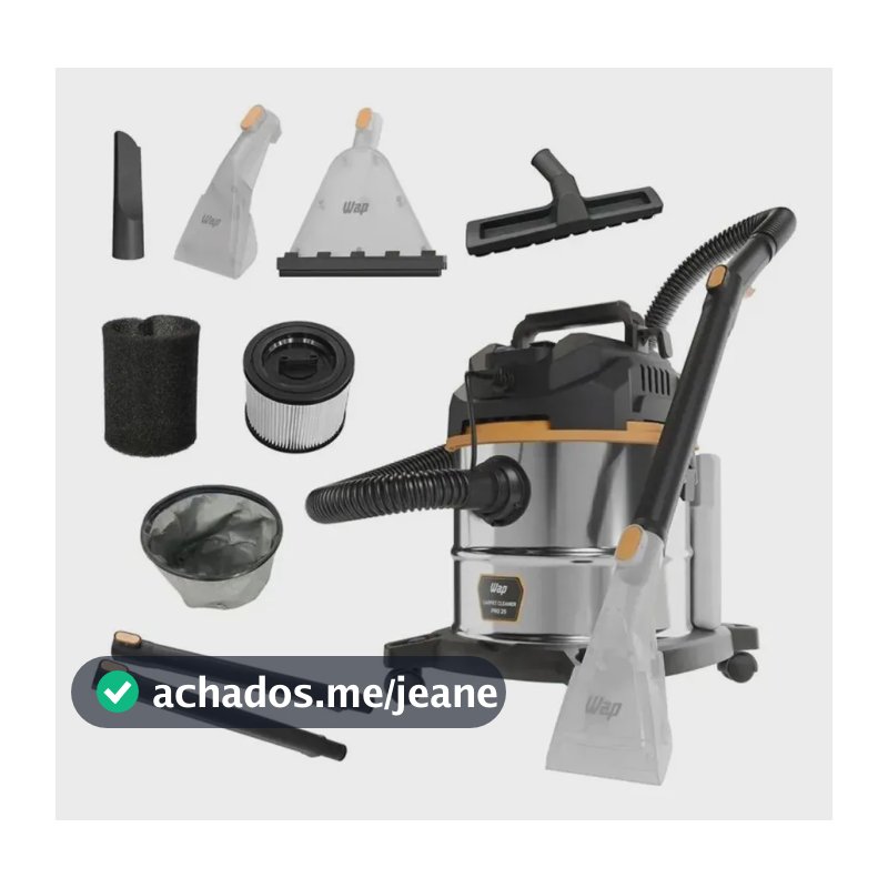 Extratora Carpet Cleaner Pro Inox 25l 1700w 127v - Wap Branco
