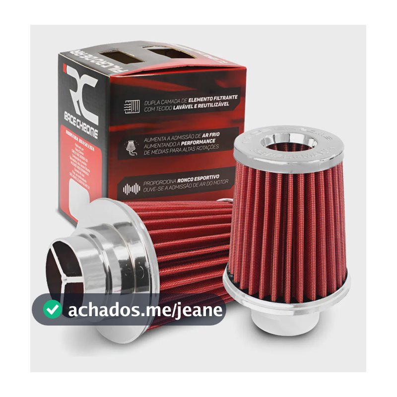 Filtro De Ar Esportivo Duplo Fluxo Universal Ronco Potencia