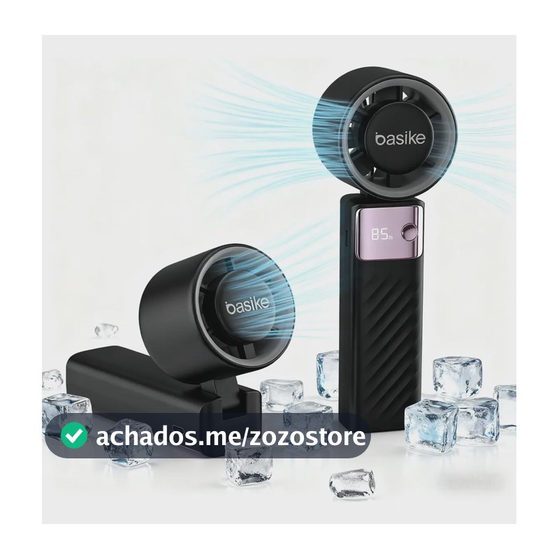 Mini Ventilador Portátil Turbo Portátil, Ventilador Portátil De Mão, A Gel A Gelo 199 Configurações Ajustáveis, Usb Recarregável, Adequado Para Uso Em Viagens/Ao Ar livre/Em Casa/No Escritório, Preto