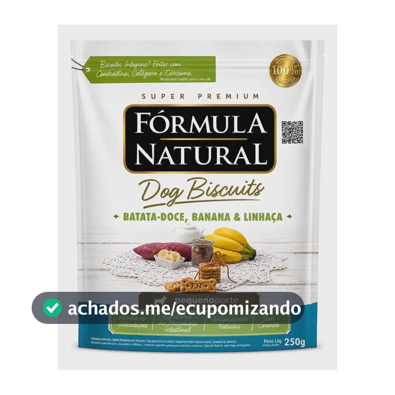 Petisco Fórmula Natural Dog Biscuits Pp Batata 250g