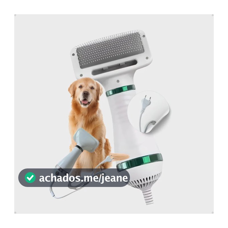 Secador De Cachorro 110v Pente Soprador Banho Pet Gato 2 Em1 127v