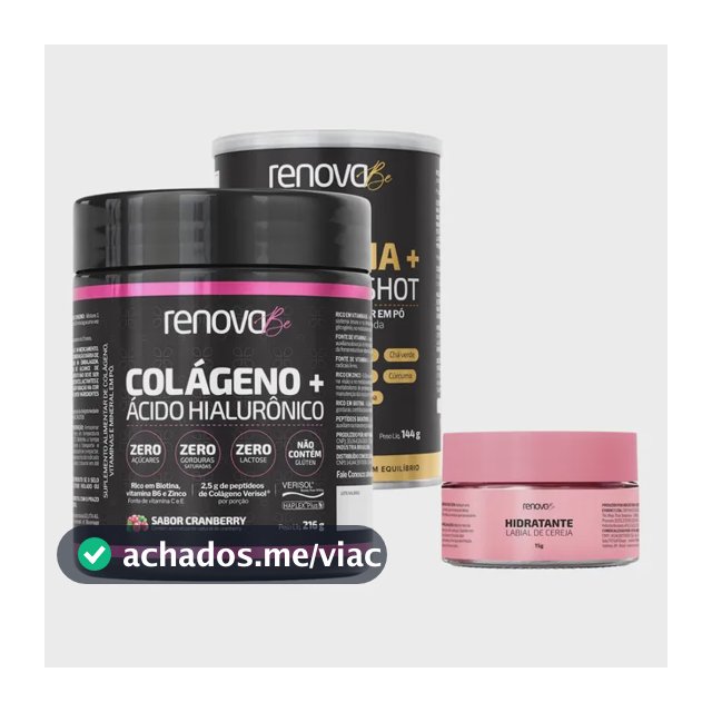 Colágeno Verisol E Creatina Monohidratada Renova Be Original
