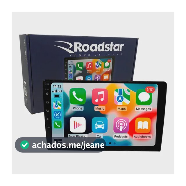 Multimidia Roadstar 9'' Rs-915br Prime Android 12 Gps Wifi Preto