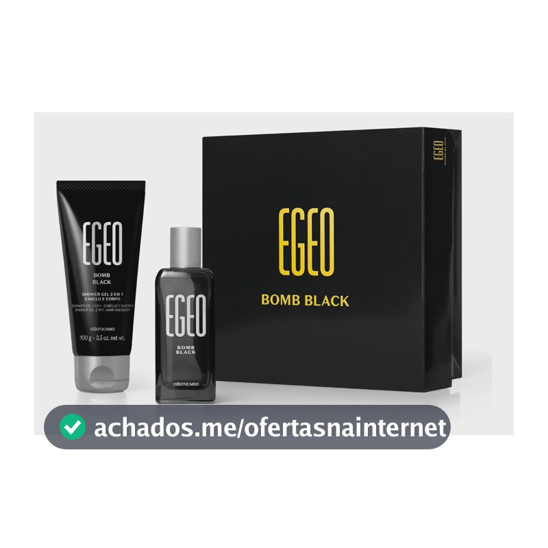 O Boticário Egeo Bomb Black Mini Kit 2 Itens