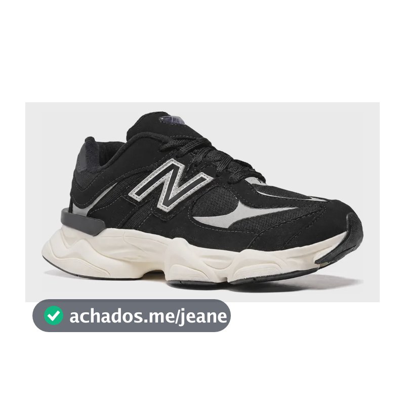 Tênis New Running 9060 Academia Confortavel Promocional Preto 42 Br
