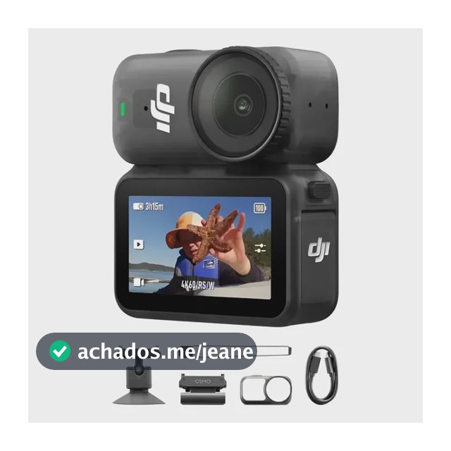 Câmera De Ação Dji Osmo Nano (128gb) Br - Dji216 Preto Preto