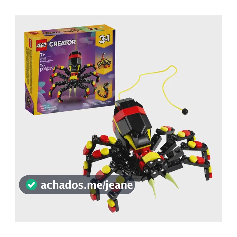Conjunto De Montar Creator 3 Em 1 Aranha Surpreendente Lego