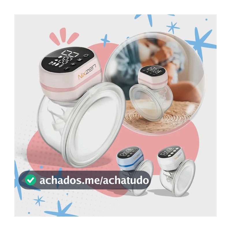 Bomba Materna Portátil Elétrica 24mm Sem Bpa Confortável Prático Bombinha de Tirar Leite Macio Garanta O Melhor Para Seu Bebê Não Precisa Segurar Ou Ficar Apertando Mãos Livres Elétrica Nixzen Rosa