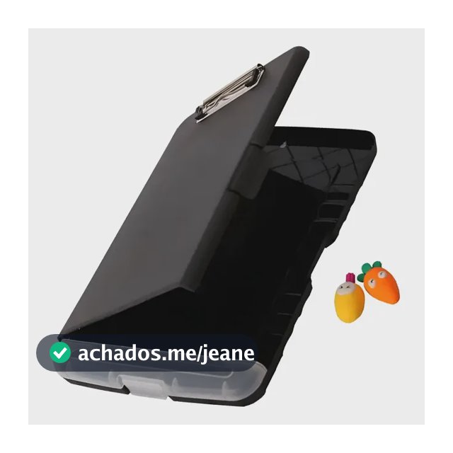 Prancheta 3 Em 1 + Pasta E Estojo Escolar Escritório Metal