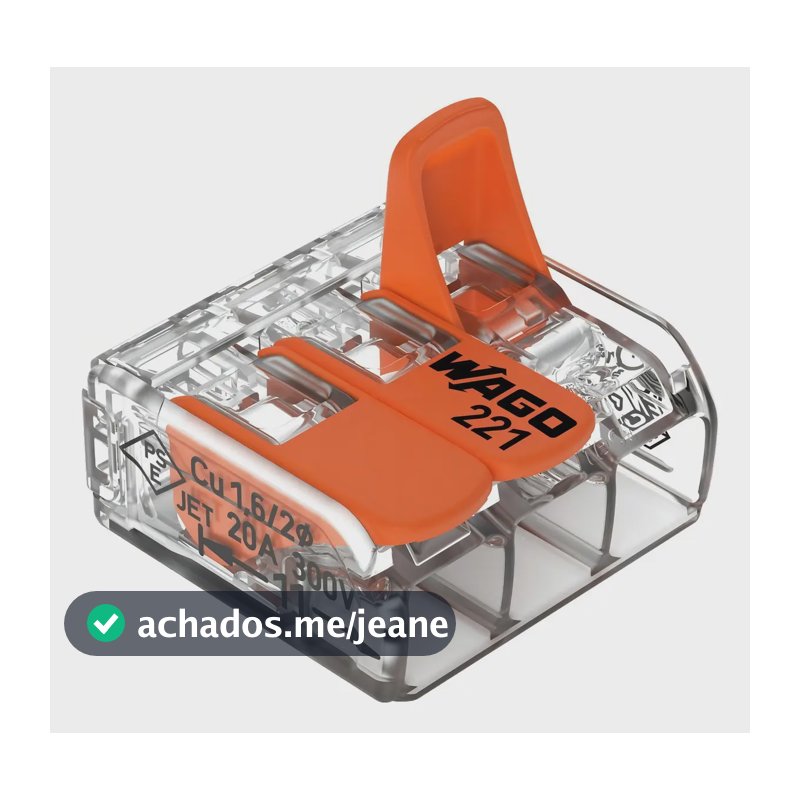 Kit 20x Conectores Compacto de Emenda 221-413 Wago