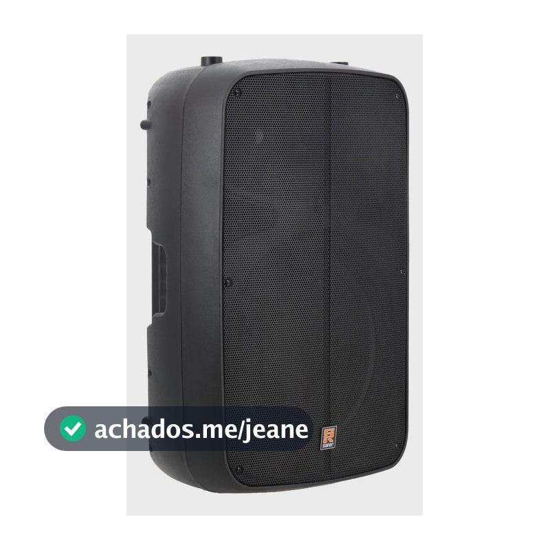 Caixa Ativa Staner 300W 2 Vias Bluetooth Rádio FM SR315M Preta