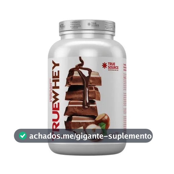 True Whey Isolado E Hidrolisado 837g Chocolate C/ Avelã - True Source