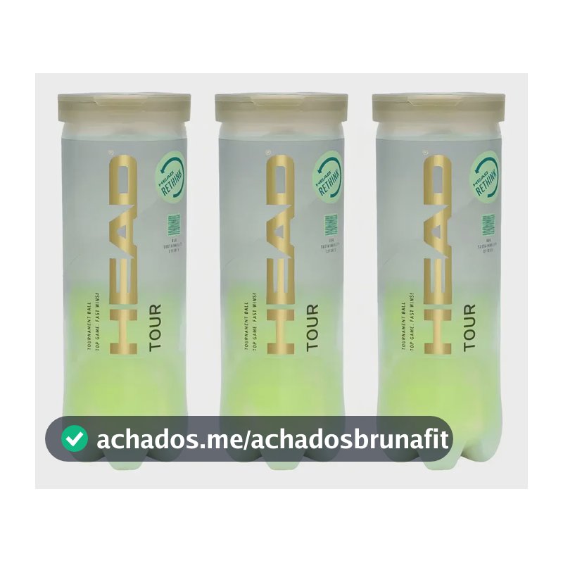 Bola De Tênis Head Tour Pack Com 03 Tubos