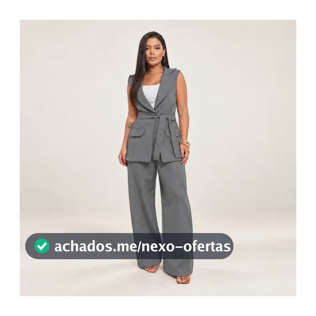 Conjunto Alfaiataria Boss Colete E Calça Pantalona Social