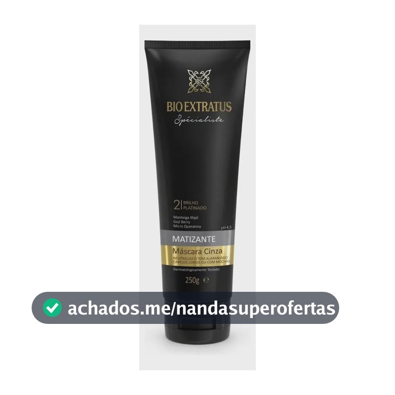 Máscara Matizante Cinza Specialiste 250g Bio Extratus