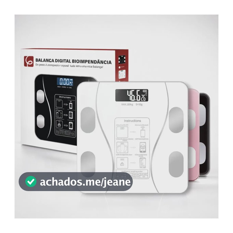 EPS-6905 Balaça Digital Corpo Epsilon EPS-6905 Bluetooth para Saúde e cor Branco