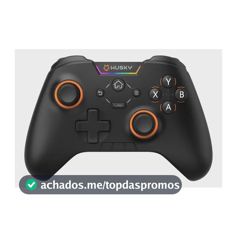 Controle Husky Hunter - Sem Fio, 24 Botões Programáveis, Rgb Preto