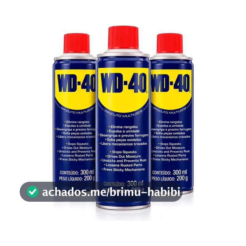 3 Und Wd40 Spray Produto Multiuso Lubrifica Desengripa 300ml