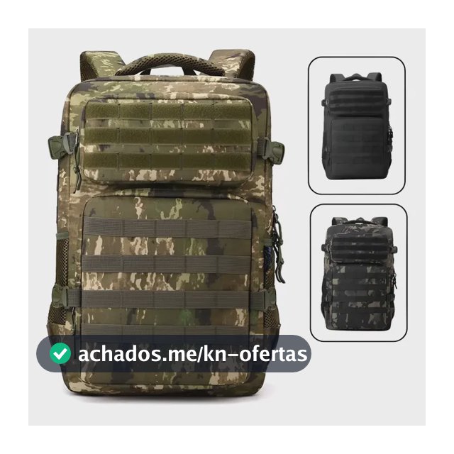 Mochila Tática Militar Impermeável 30 Litros Super Reforçada