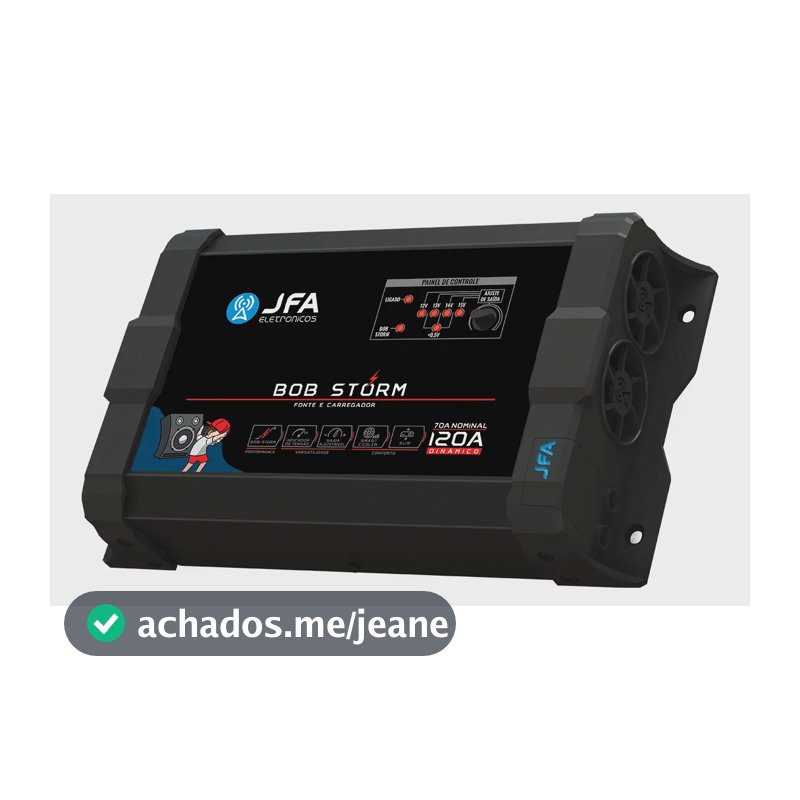 Fonte Carregador Jfa Bob Storm 120a Preto Projetos De Som Preto