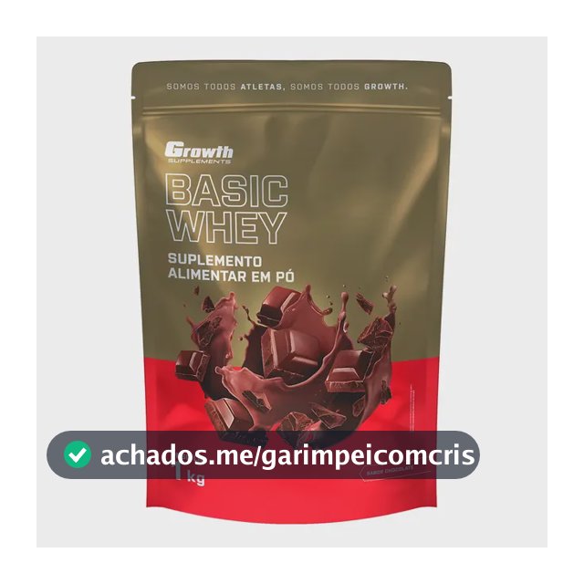 Proteína Growth Supplements Basic Whey em pó sabor Chocolate x 1kg