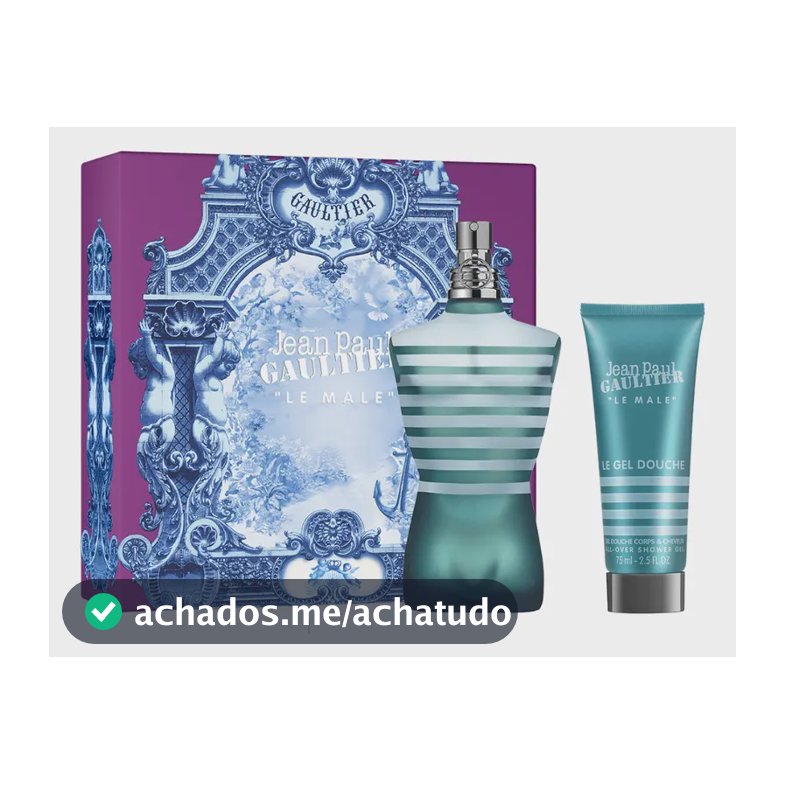 Conjunto de perfume Jean Paul Gaultier Le Male EDT 75 ml + Gel de banho 75 ml FD25 EDT 75 ml para homens