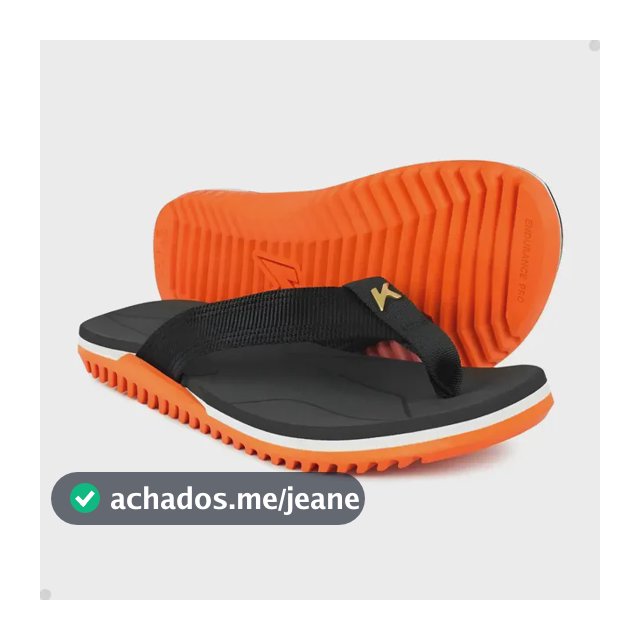 Chinelo Kenner Nk6 Pro Nylon Laranja/branco/preto Original