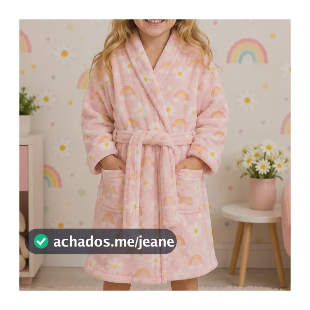 Roupão Infantil Quentinho Microfibra Super Macio Inverno