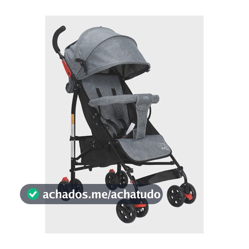Carrinho de bebê de paseio Maxi Baby 21671 Carrinho Guarda Chuva cinza