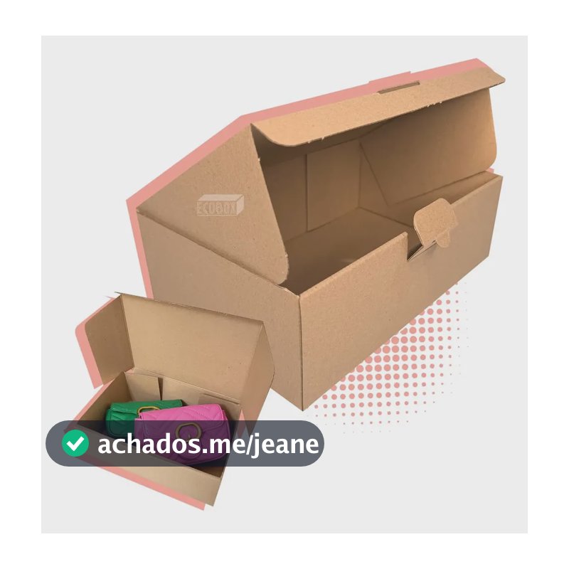 Kit 30 Caixas Papelão Montável Sedex Mercado Envios 27x18x9