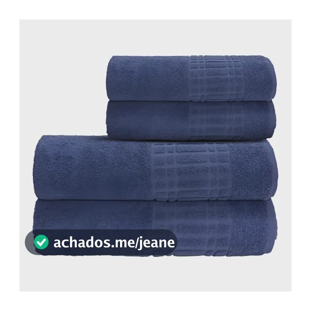 Jogo De Toalha Banho 4 peças 100 Algodão 400 gr/m Loft Camesa
