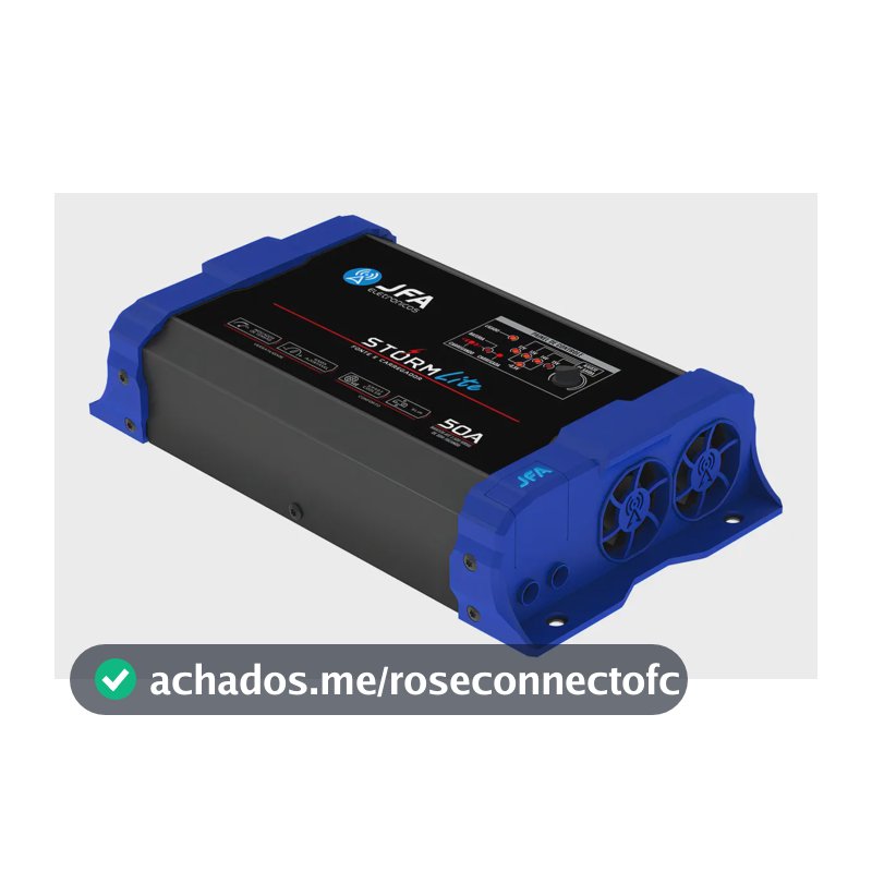 Fonte Carregador JFA Storm Lite 50A 1050W Bivolt Smart Cooler Azul