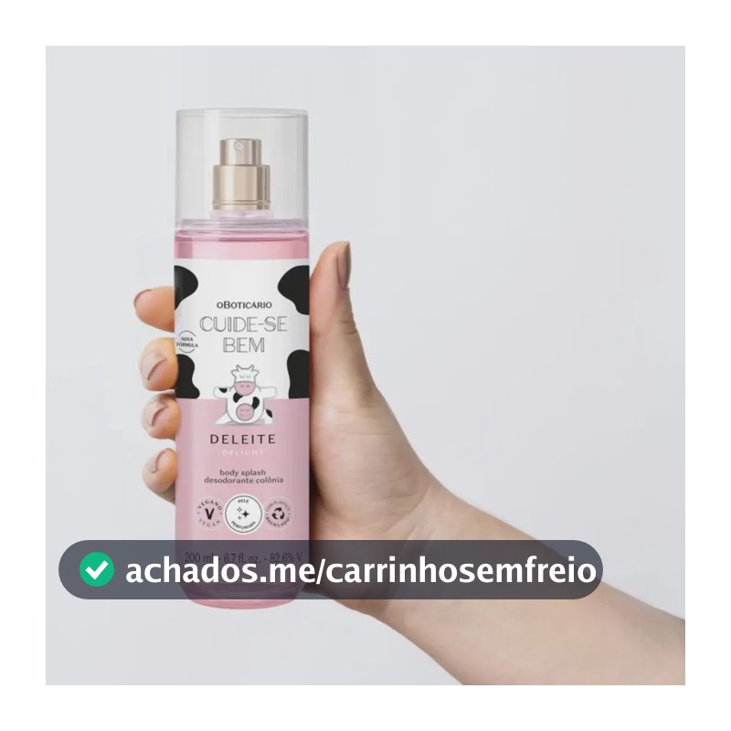 Body Splash Cuide-se Bem Deleite O Boticario 200ml