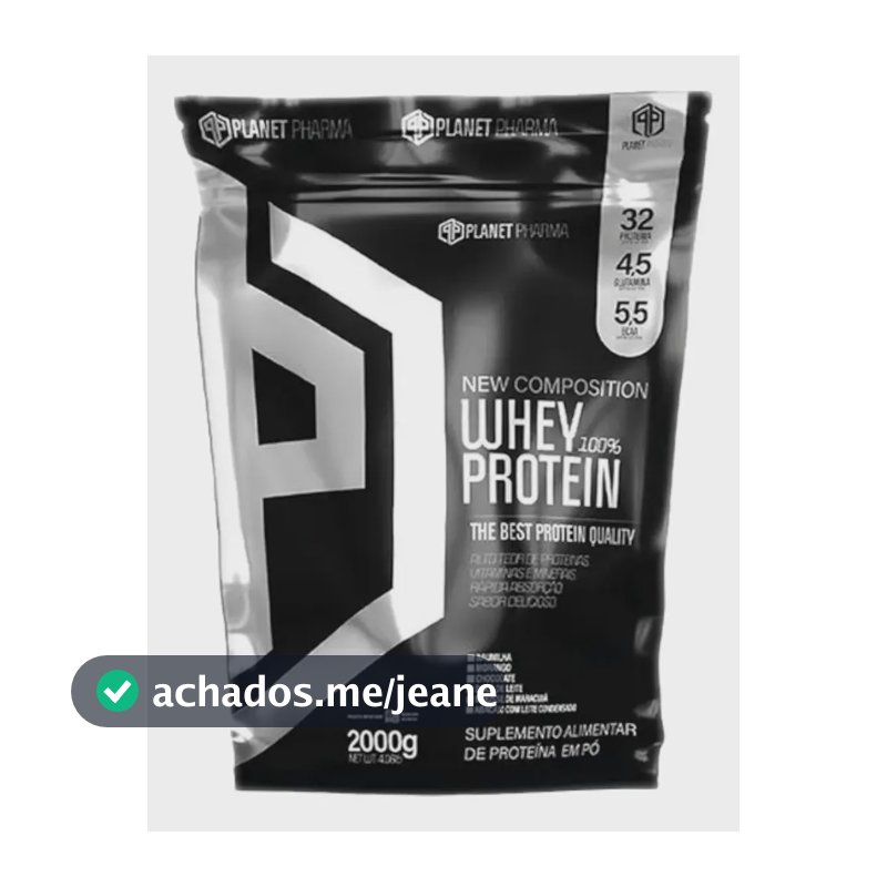 Whey Protein Planet Pharma Tradicional 2kg Baunilha 32g/Porção