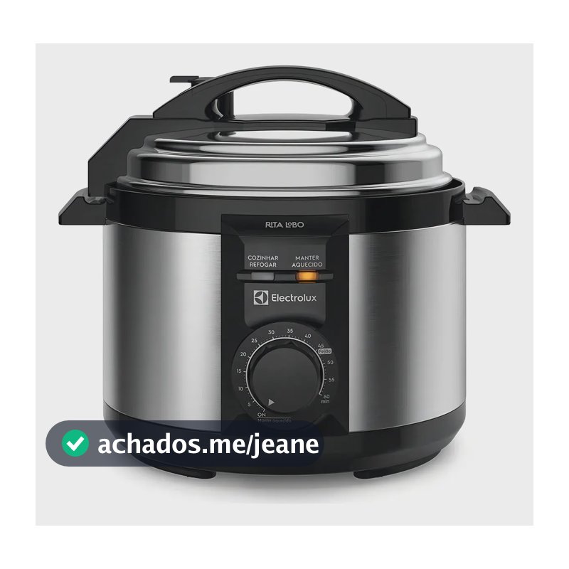 Panela De Pressão Elétrica Electrolux Pce15 3 Litros Cor Inox Preta