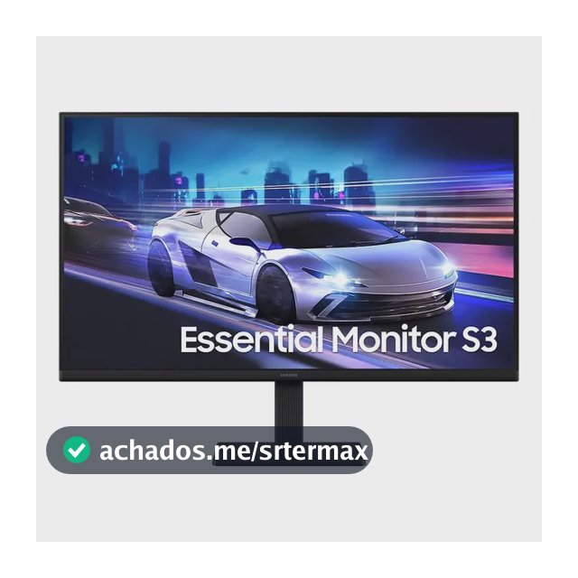 Monitor Gamer Samsung Essential S3, 24" FHD, 120 Hz, HDMI, Preto