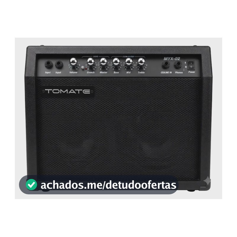 Amplificador De Guitarra Tomate Caixa Som Amplificada 30w Preto 220v