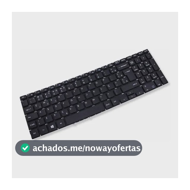 Teclado Notebook Samsung Np350xaa Cor Preto Idioma Português Brasil