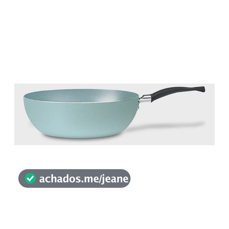 Wok Brinox Ceramic Life Rainbow Ø24cm 2,65 Litros Verde
