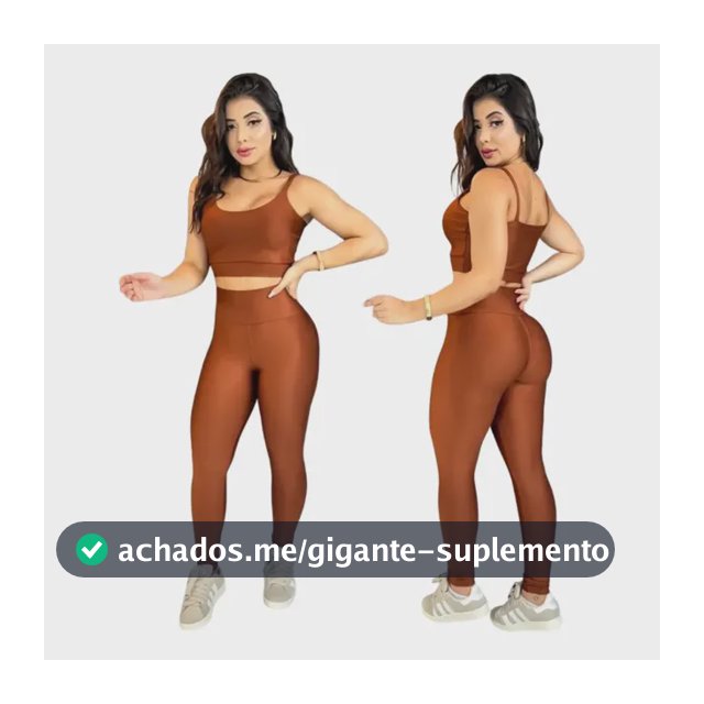 Top Com Calça Academia Feminino Fitness Legging Conjunto
