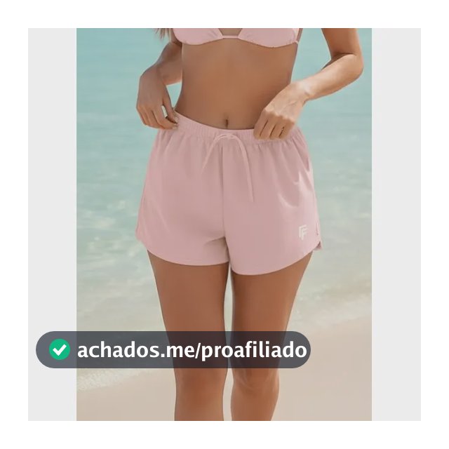 Shortinho Feminino Moda Praia Piscina Short Tactel Verão