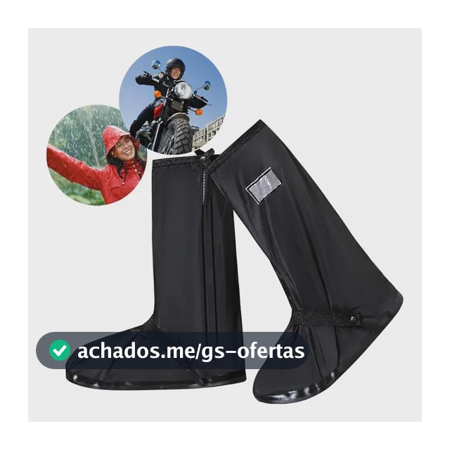 Capa Chuva Sapato Tênis Silicone Calçado Moto Protetor