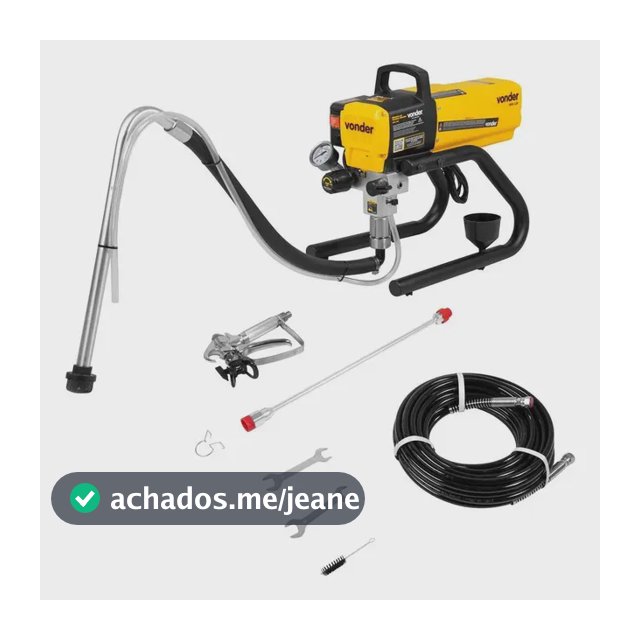 Vonder Airless 1,2 Hp Máquina De Pintura 900W com mangueira pistola e acessórios