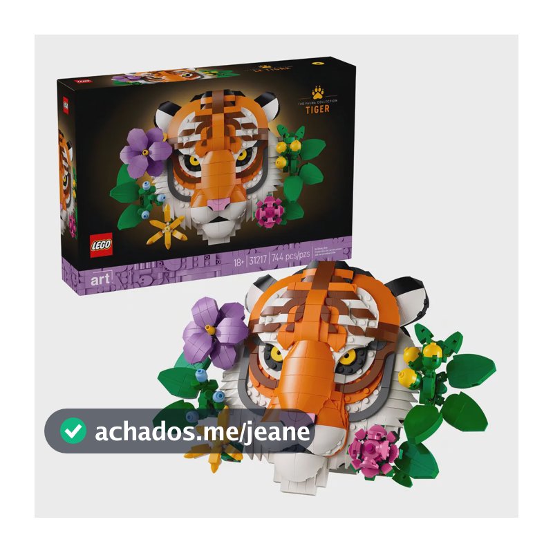 Blocos De Montar Art Coleção Fauna Tigre 31217 com 744 Peças Lego