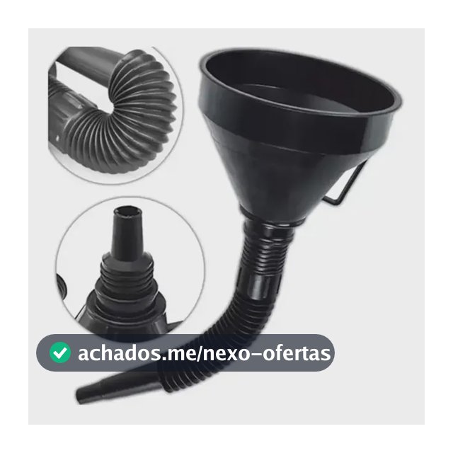 Funil Plástico Vonder Para Troca De Óleo Moto Com Peneira