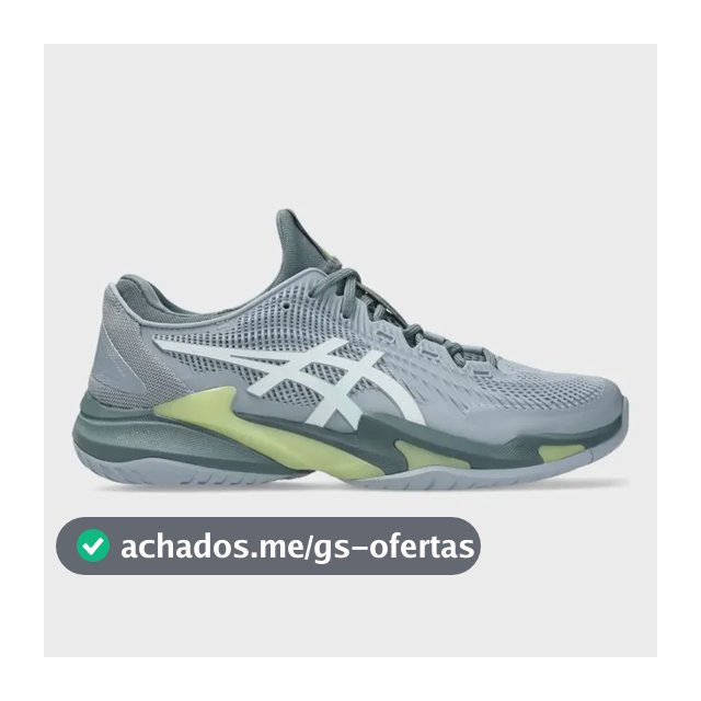 Tênis Asics Court Ff 3 Masculino All Court Grey Blue/white 38 Br